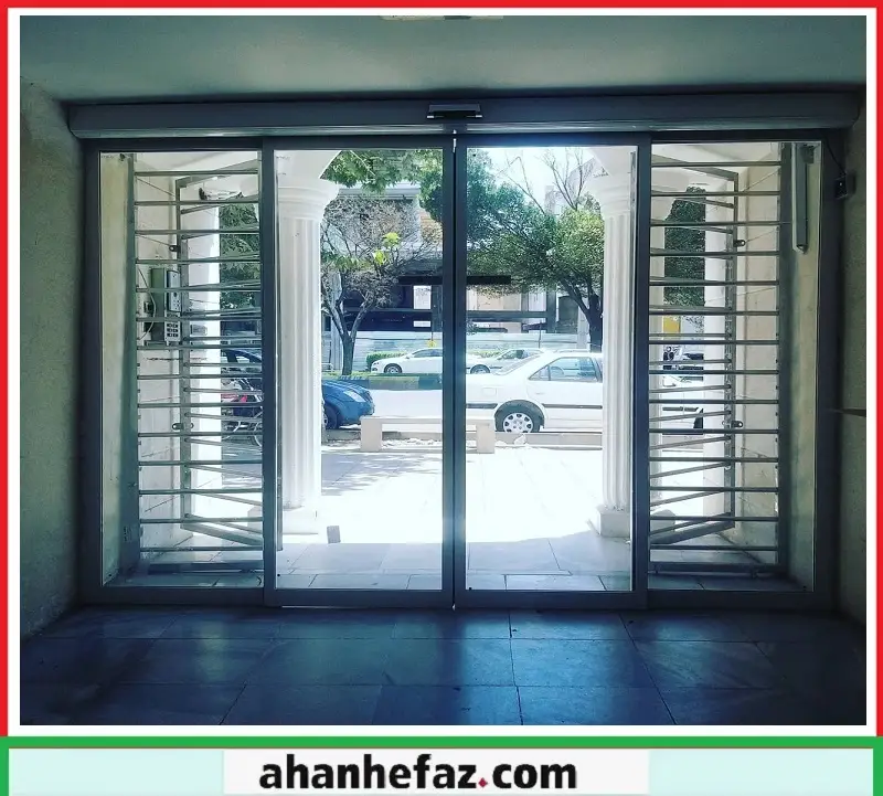 شیشه اتوماتیک مغازه درب اسلایدینگ شیشه ای